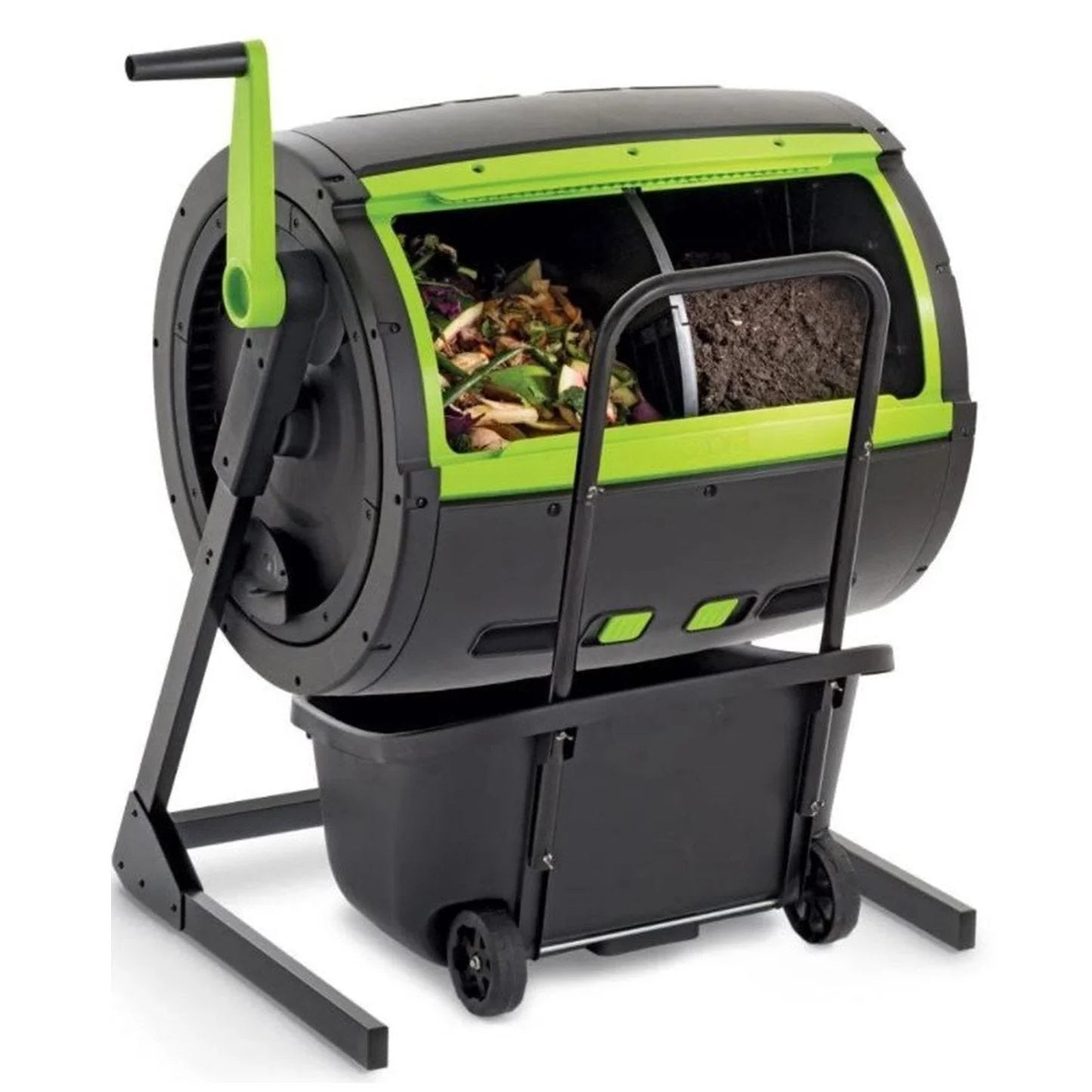 65-Gallon Compost Tumbler And Cart Combo 1