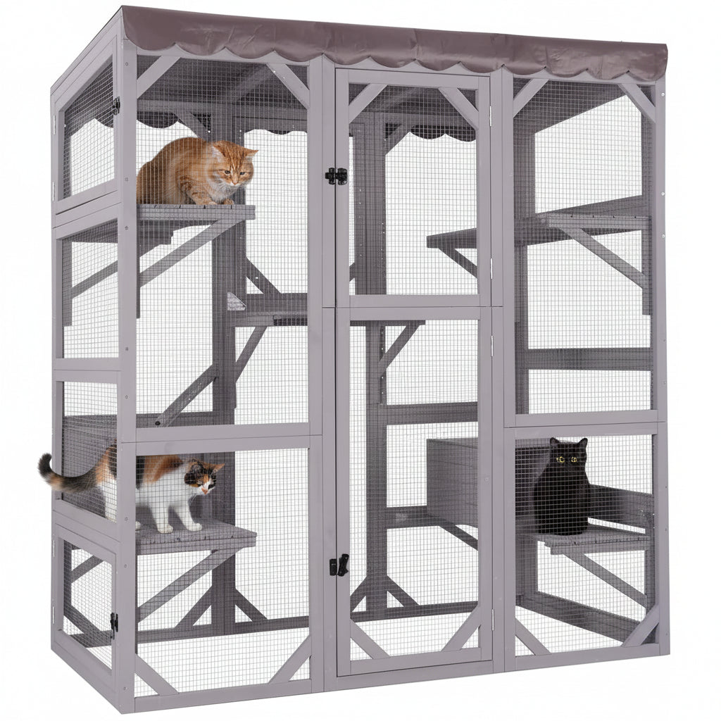 Catio Outdoor Cat Enclosure - Large Walk-In Kitty Cage 1