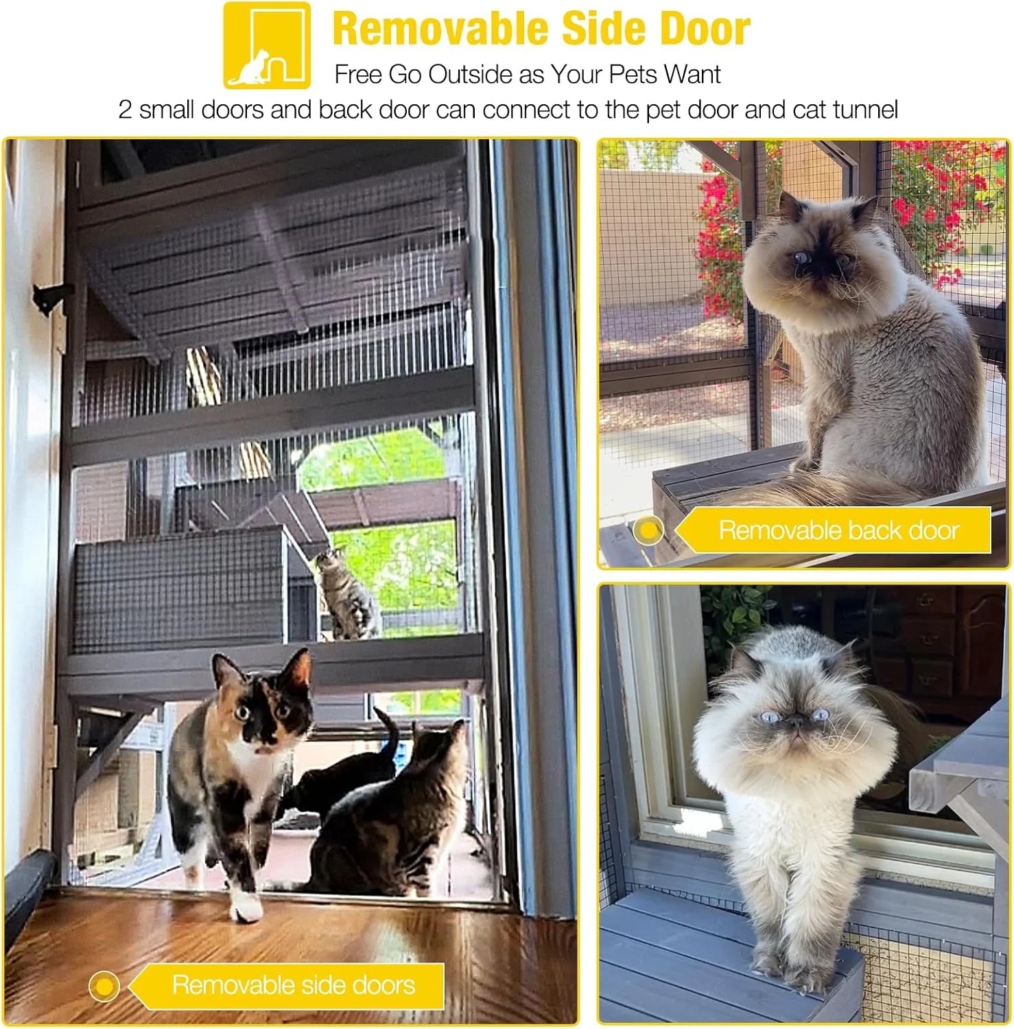 Catio Outdoor Cat Enclosure - Large Walk-In Kitty Cage 4
