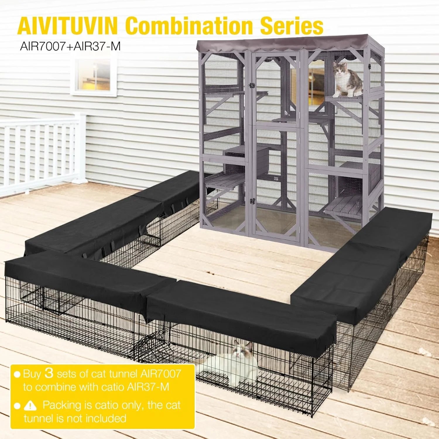 Catio Outdoor Cat Enclosure - Large Walk-In Kitty Cage 6