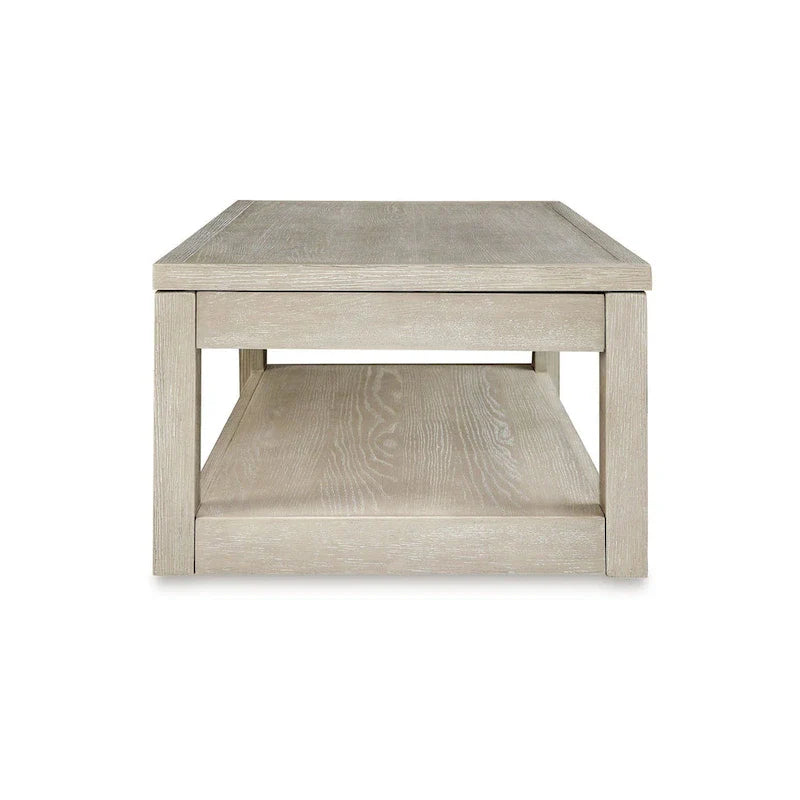 Marz 54-Inch Weathered Gray Lift-Top Coffee Table with Hidden Storage 4