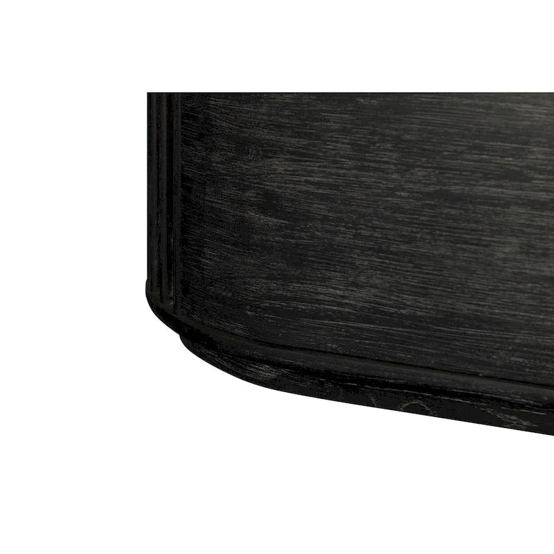 Modrest Fields Contemporary Black Acacia Chest of Drawers 3