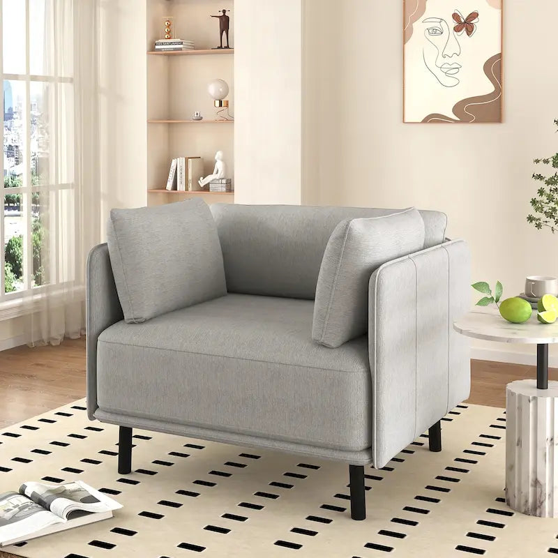 Christopher Knight Home Daphne Faux Leather Lounge Chair 36