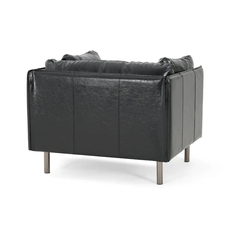 Christopher Knight Home Daphne Faux Leather Lounge Chair 9