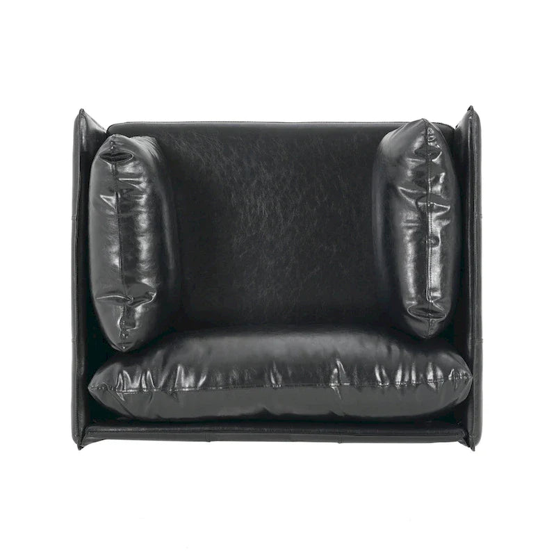 Christopher Knight Home Daphne Faux Leather Lounge Chair 10