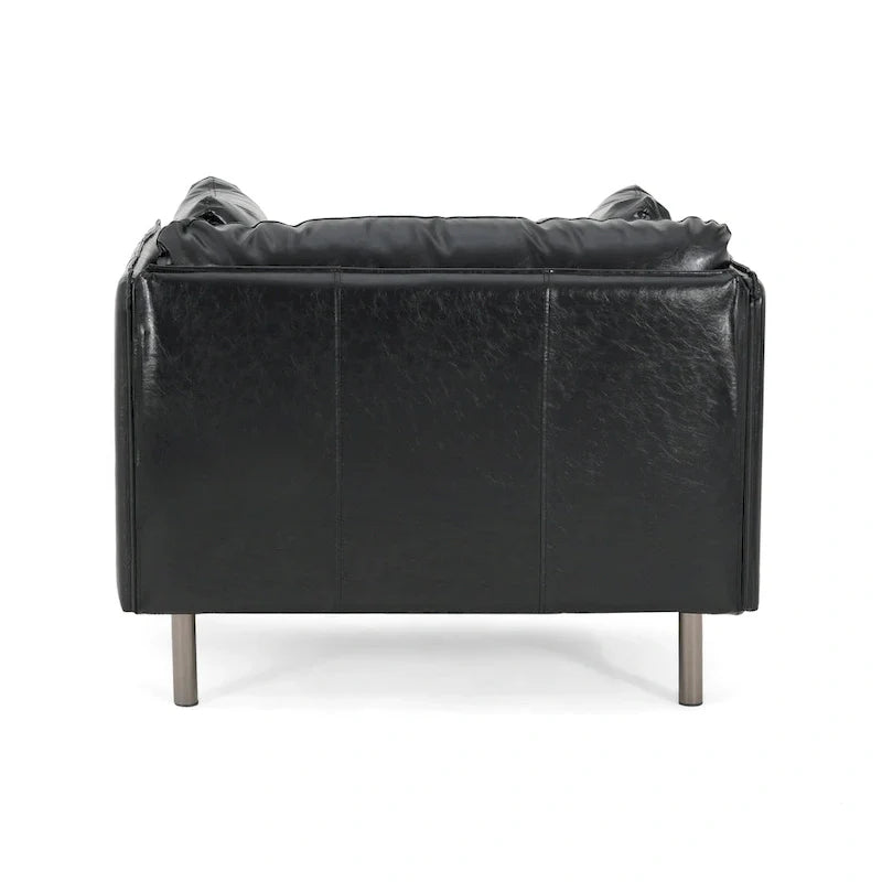 Christopher Knight Home Daphne Faux Leather Lounge Chair 12