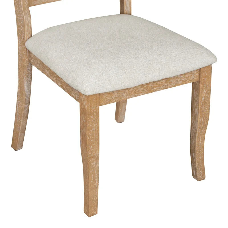 GDFStudio Lak Retro 5-Piece Dining Set with Upholstered Chairs 22