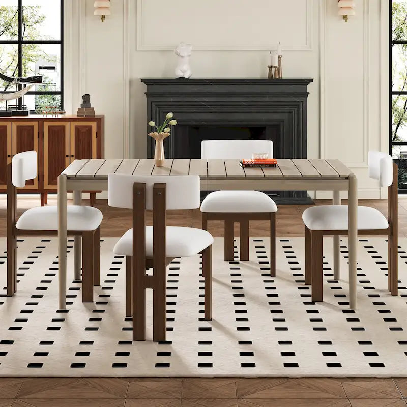 Set of 4 Astura Upholstered Dining Chairs with Iron Frame by Christopher Knight Home 3