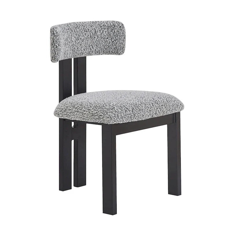 Set of 4 Astura Upholstered Dining Chairs with Iron Frame by Christopher Knight Home 7
