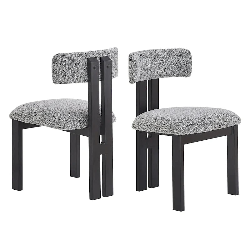 Set of 4 Astura Upholstered Dining Chairs with Iron Frame by Christopher Knight Home 8