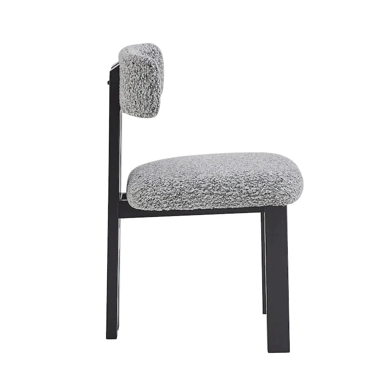 Set of 4 Astura Upholstered Dining Chairs with Iron Frame by Christopher Knight Home 9