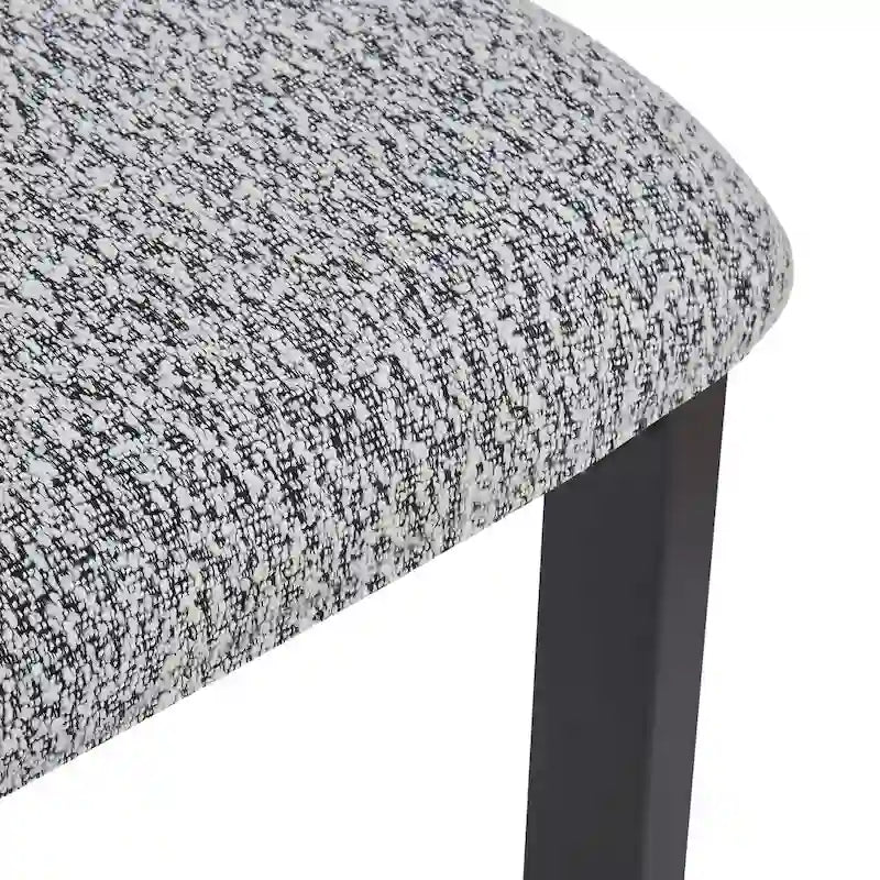 Set of 4 Astura Upholstered Dining Chairs with Iron Frame by Christopher Knight Home 12