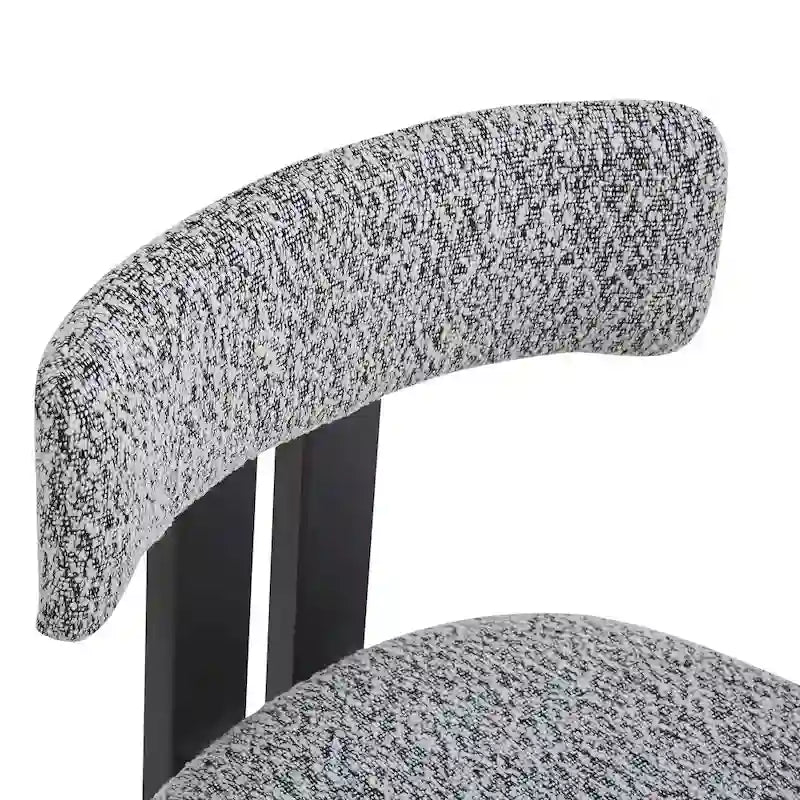 Set of 4 Astura Upholstered Dining Chairs with Iron Frame by Christopher Knight Home 14