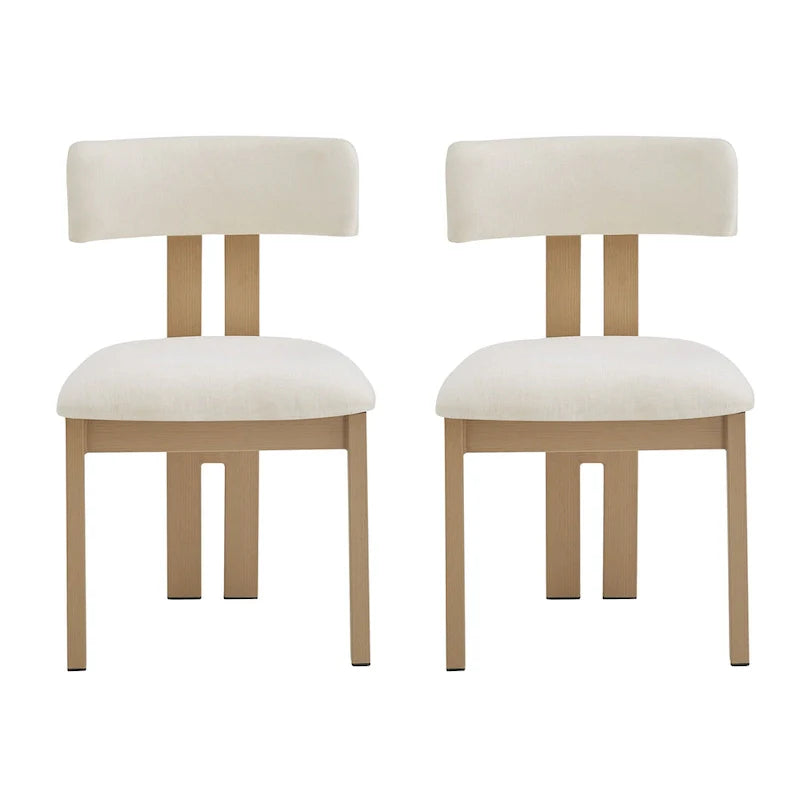 Set of 4 Astura Upholstered Dining Chairs with Iron Frame by Christopher Knight Home 19