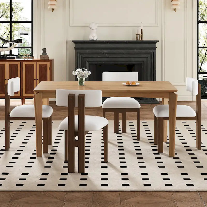 Set of 4 Astura Upholstered Dining Chairs with Iron Frame by Christopher Knight Home 29