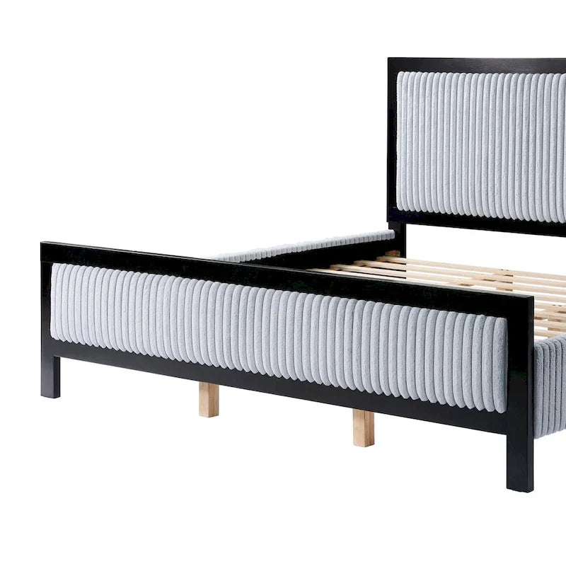 Christopher Knight Home Upholstered Platform Bed with Soft Headboard - King/Queen Size 5