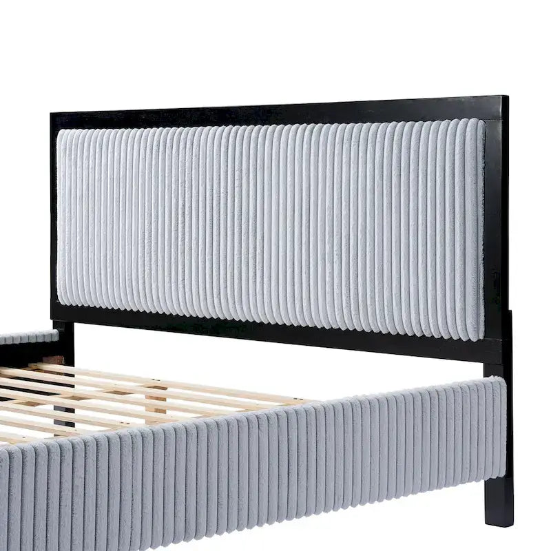 Christopher Knight Home Upholstered Platform Bed with Soft Headboard - King/Queen Size 6