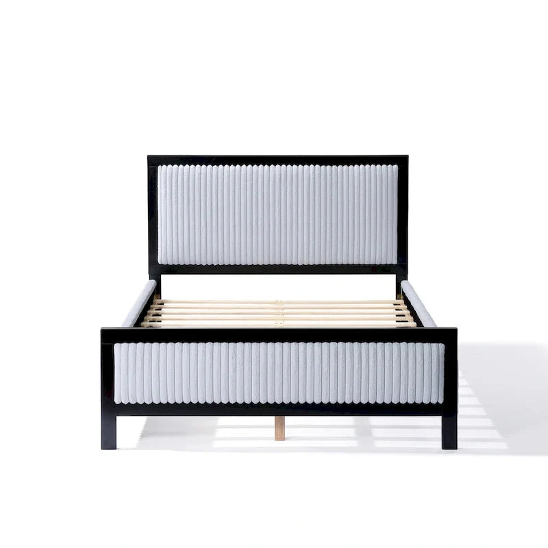 Christopher Knight Home Upholstered Platform Bed with Soft Headboard - King/Queen Size 11