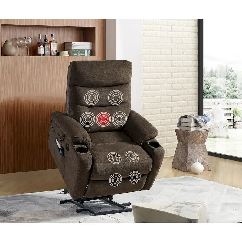 Christopher Knight Home Electric Lift Recliner Chair with Massage Function 4