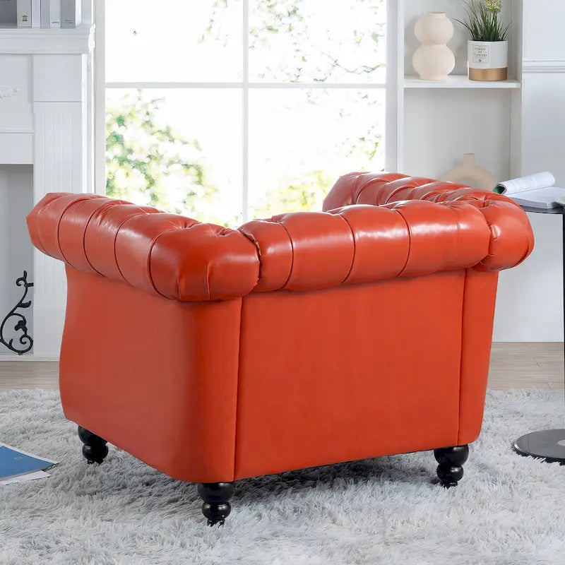 Christopher Knight Home - Winston Faux Leather Chesterfield Club Chair 6