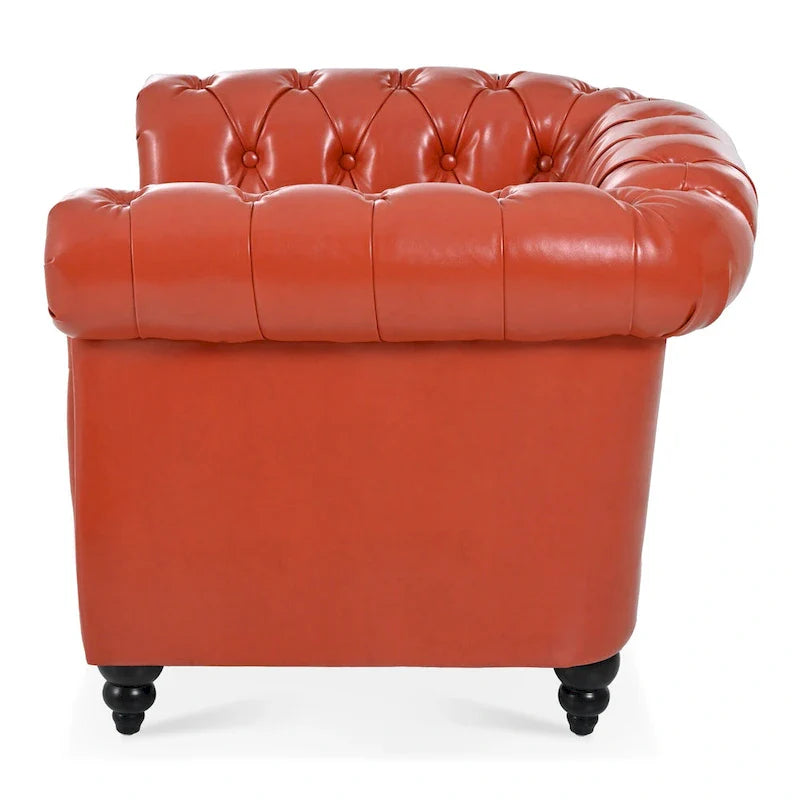 Christopher Knight Home - Winston Faux Leather Chesterfield Club Chair 9