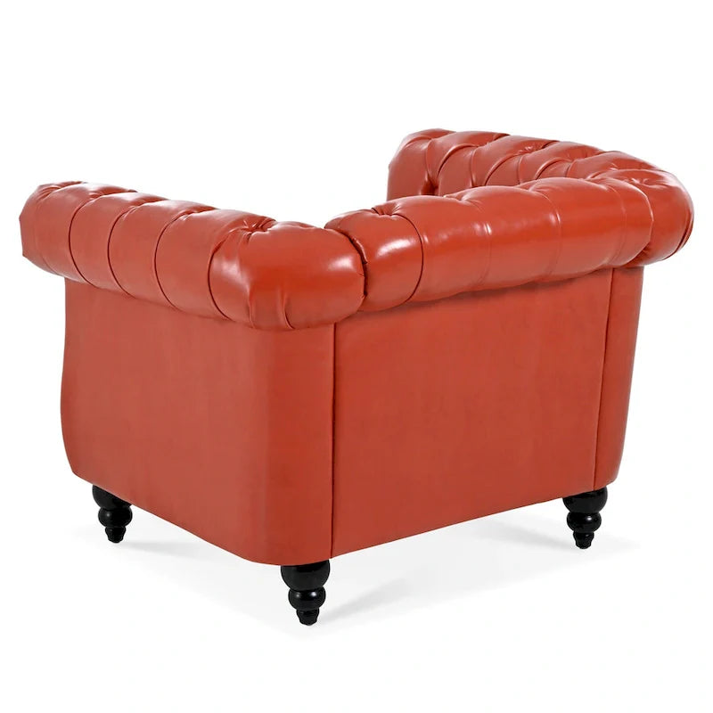 Christopher Knight Home - Winston Faux Leather Chesterfield Club Chair 10