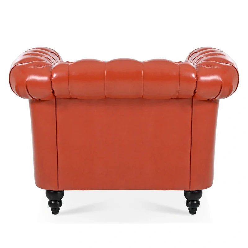 Christopher Knight Home - Winston Faux Leather Chesterfield Club Chair 11