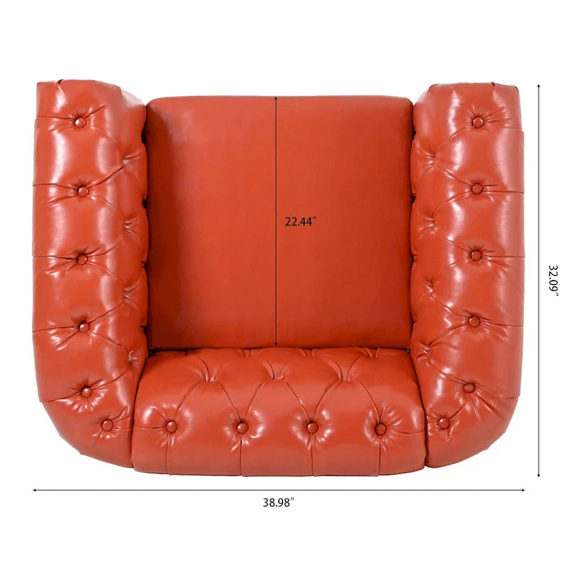 Christopher Knight Home - Winston Faux Leather Chesterfield Club Chair 19