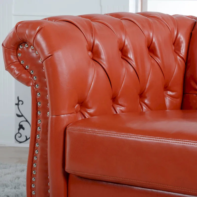 Christopher Knight Home - Winston Faux Leather Chesterfield Club Chair 22