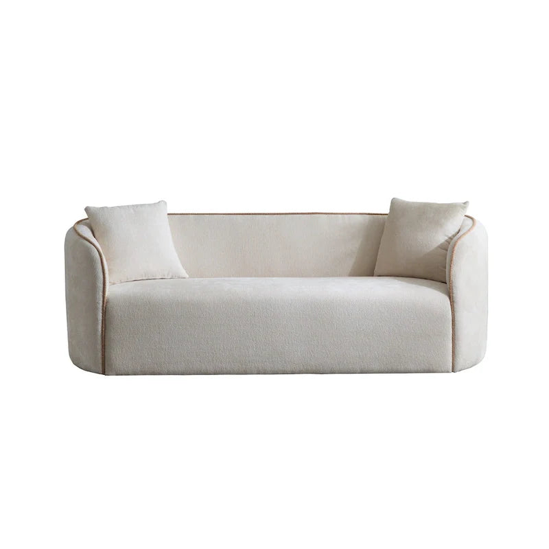 Christopher Knight Home - Tonson 82-Inch Curved Boucle 3-Seater Sofa 10