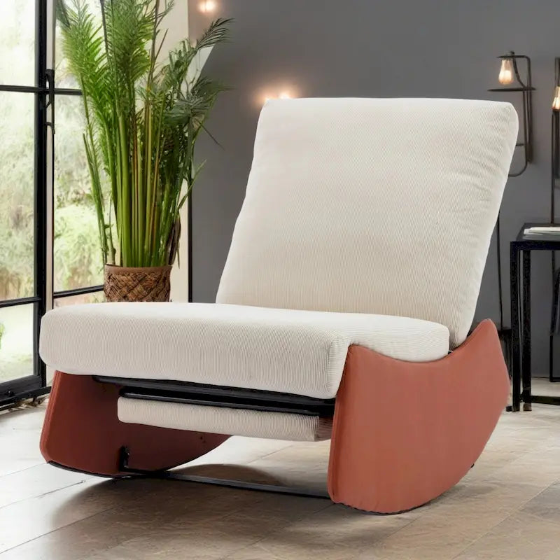 GDFStudio Contemporary Rocking Recliner with Footrest 34