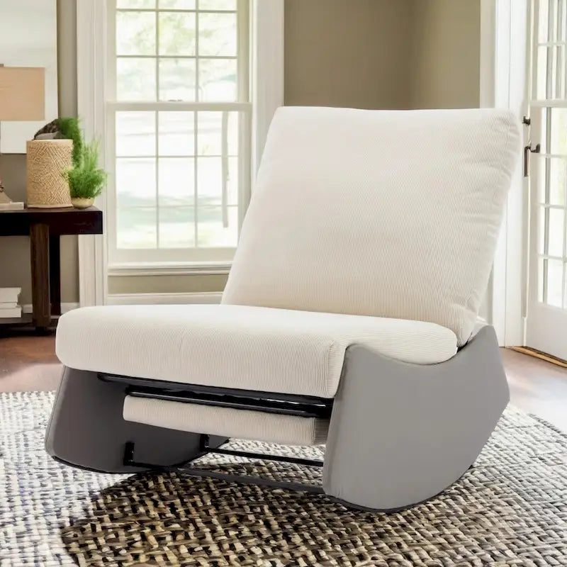 GDFStudio Contemporary Rocking Recliner with Footrest 2