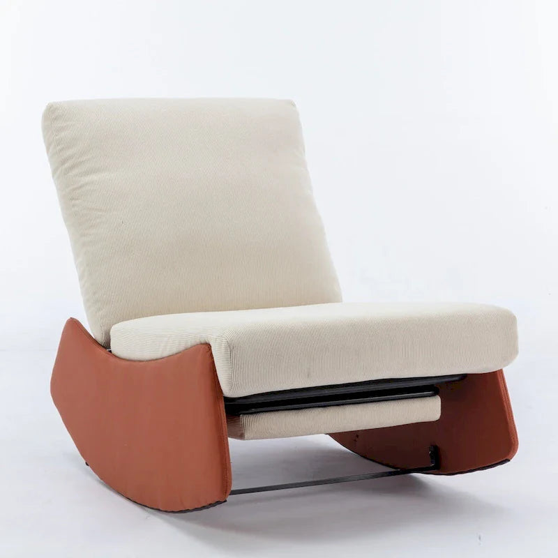 GDFStudio Contemporary Rocking Recliner with Footrest 7