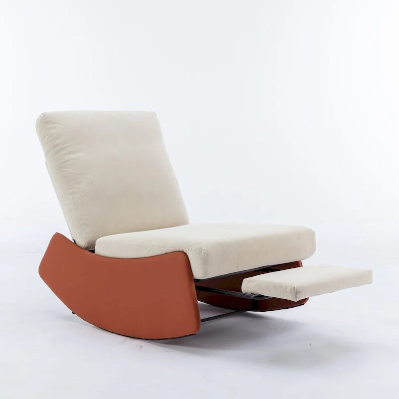 GDFStudio Contemporary Rocking Recliner with Footrest 8