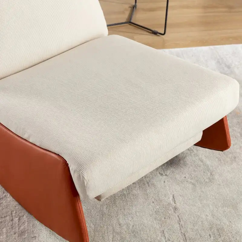 GDFStudio Contemporary Rocking Recliner with Footrest 17