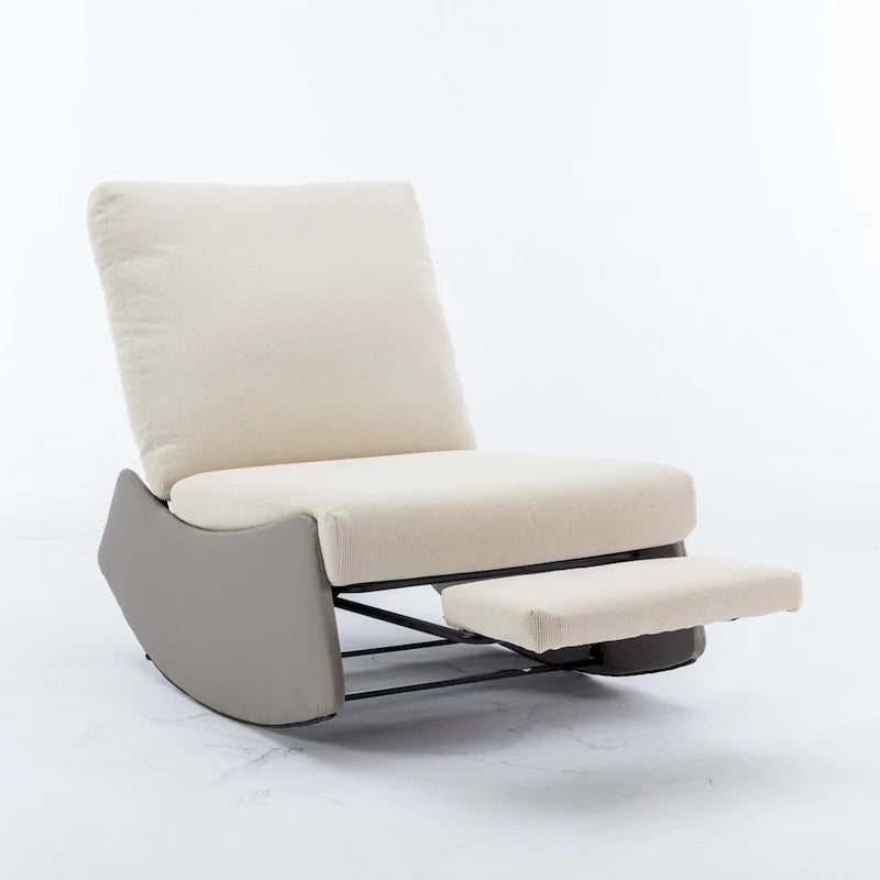 GDFStudio Contemporary Rocking Recliner with Footrest 24
