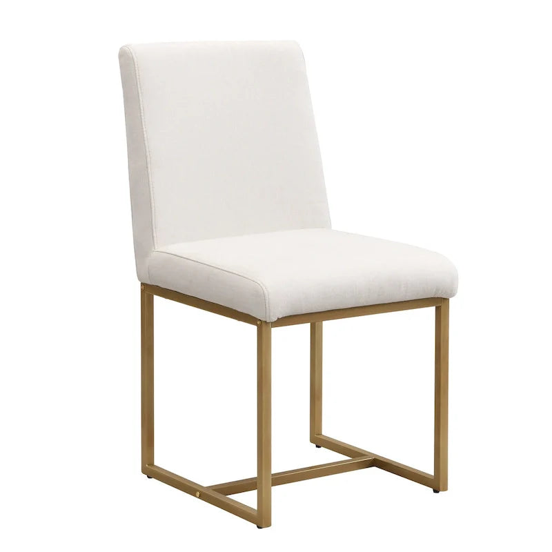GDFStudio Carter Contemporary Rectangular Dining Set with Faux Marble Table and Six Upholstered Chairs 18