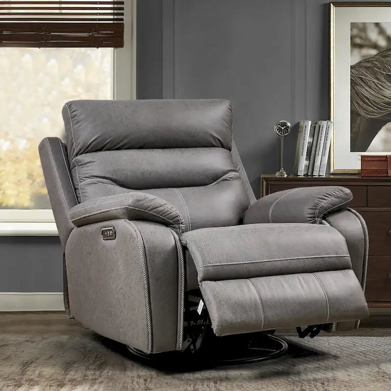Christopher Knight Home Motorized Rocking Recliner Chair with 240-Degree Swivel 18