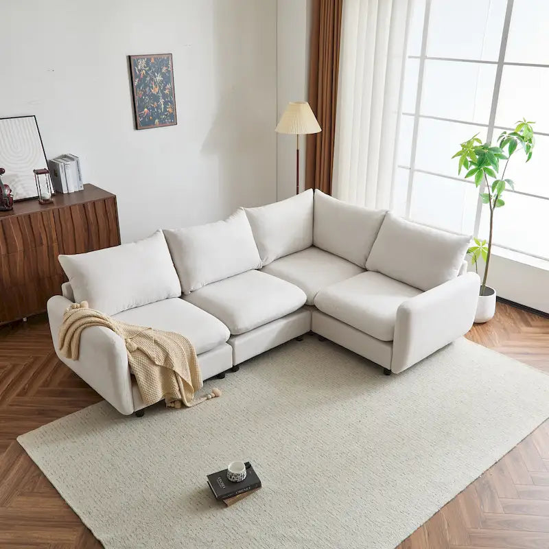 Oversized Modular Sectional Sofa with Plush Cushions and Flexible Layout 3