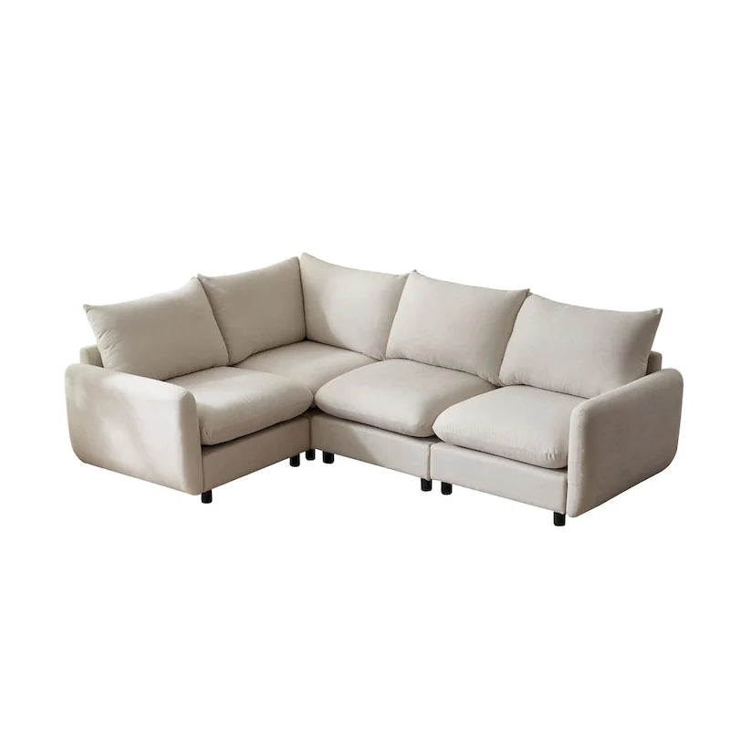Oversized Modular Sectional Sofa with Plush Cushions and Flexible Layout 4