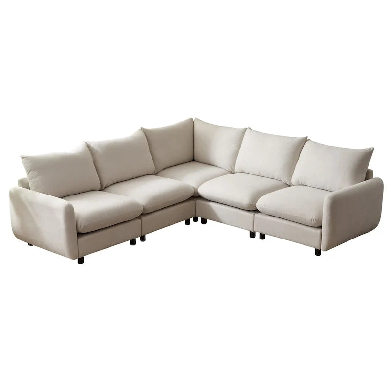 Christopher Knight Home - Evelyn Contemporary Modular L-Shaped Upholstered Sectional Sofa 16