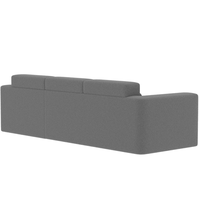Christopher Knight Home - 109 Modern L-Shaped Modular Sectional Sofa in Teddy Fabric with Chaise and Pillows 22