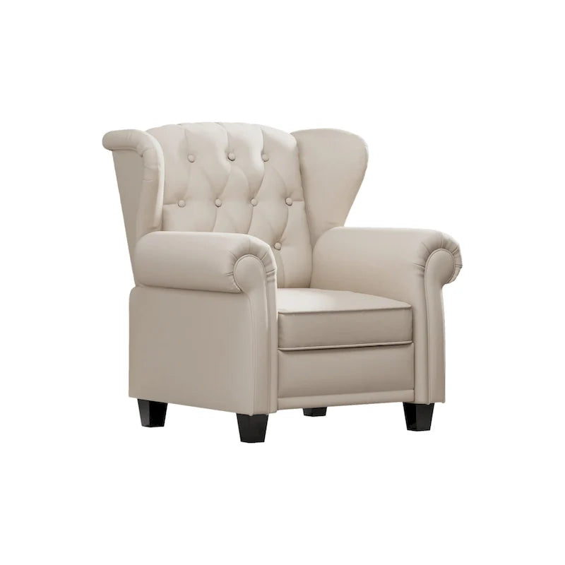 Contemporary Tufted Push-Back Recliner Armchair 15