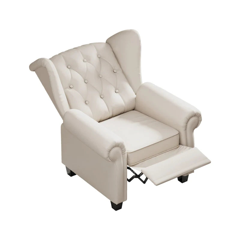 Contemporary Tufted Push-Back Recliner Armchair 16