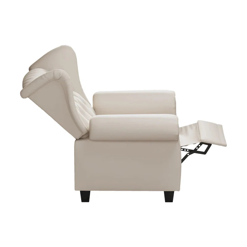 Contemporary Tufted Push-Back Recliner Armchair 17