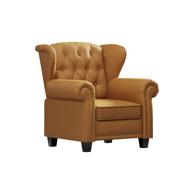 Contemporary Tufted Push-Back Recliner Armchair 23