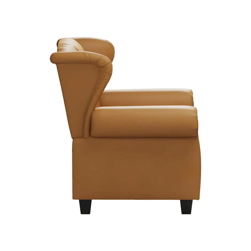 Contemporary Tufted Push-Back Recliner Armchair 24