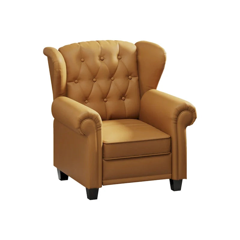 Contemporary Tufted Push-Back Recliner Armchair 26