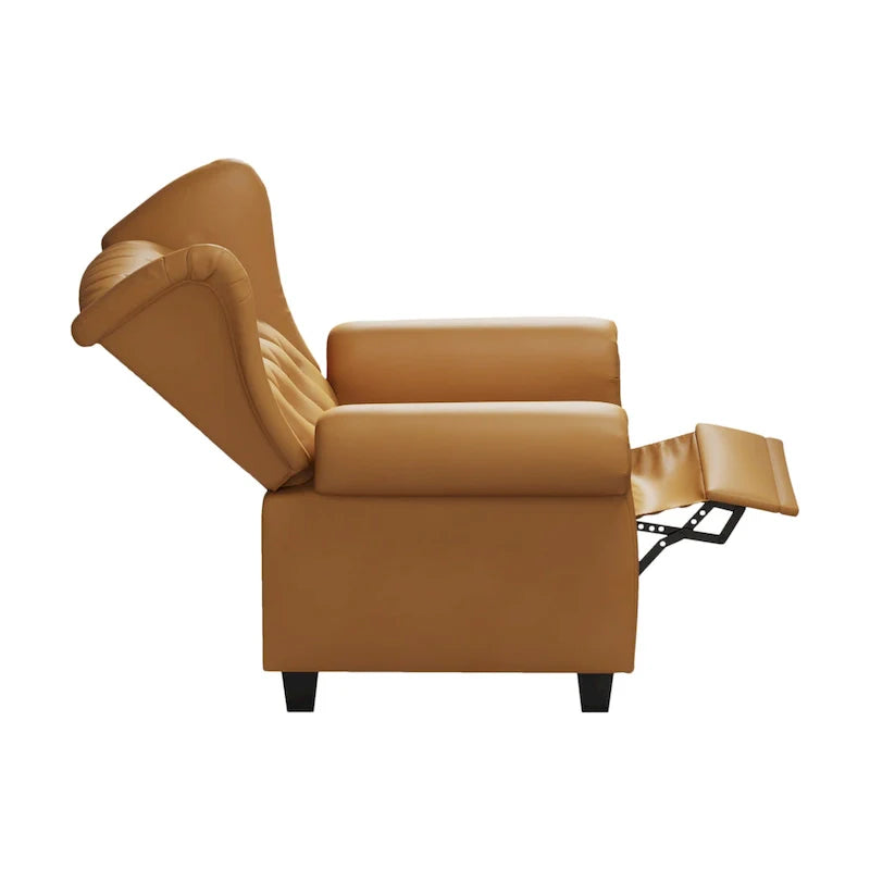 Contemporary Tufted Push-Back Recliner Armchair 28