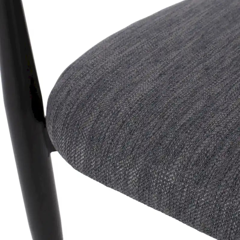 Biscay Set of 2 Fabric Upholstered Iron Dining Chairs by GDFStudio 10